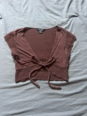 Guess Jeans Brown Top